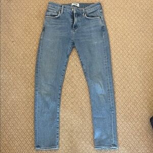 Agolde Toni Light Blue Denim Jeans